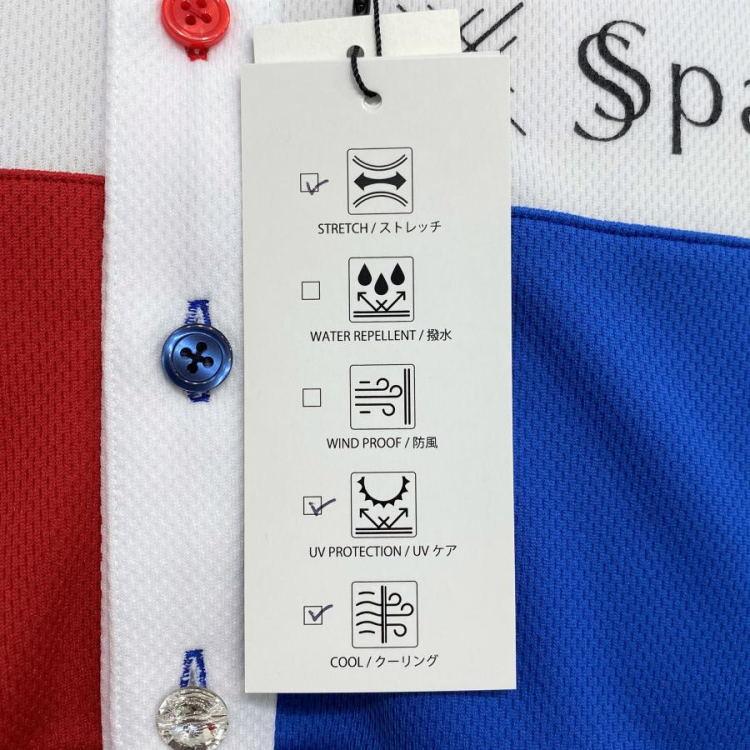 SSparkler（スパークラー） ゴルフウェア ポロシャツ メンズ 半袖 ◇白