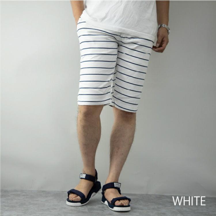 ショートパンツ メンズ 白 濃紺 細ボーダー プリペラ 綿100 スリム ハーフパンツ カジュアル サーフ リゾート メール便送料無料 代引不可 St Wh St Wh 背広屋石k 通販 Yahoo ショッピング