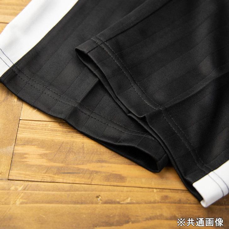 ジャージ 上下セット 黒×チャコールグレー ストライプ サイド