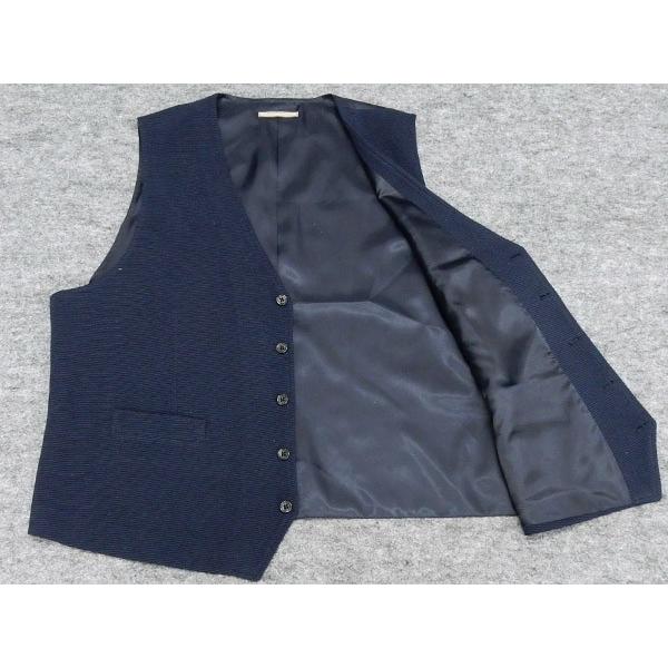 大寸 スーツベスト テーラードベスト ５ボタン 紺 横畝 ニット生地 E体 K体 通年物 ジレ Wev1 Big Wev1 Big 背広屋石k 通販 Yahoo ショッピング