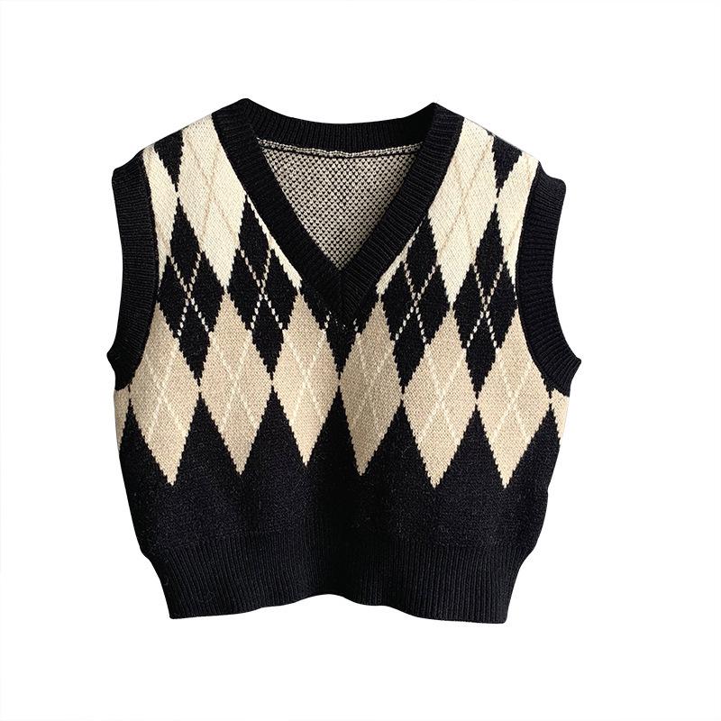 完売 Vネックニットベスト レディース ベストセーター 無地 ニットベスト オシャレ 韓国風 通勤 着痩せプルオーバーベスト プルオーバー サイズ F Www We Job Com