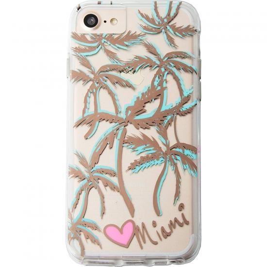 iPhone SE(第3世代/第2世代)/8/7/6s/6 対応 ケース Naked Tough City Print Miami Palm Print マイアミ パーム 耐衝撃 クリアケース | Case-Mate
