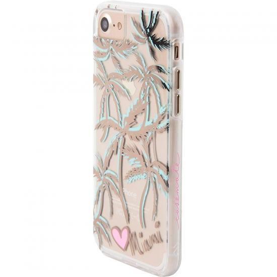 iPhone SE(第3世代/第2世代)/8/7/6s/6 対応 ケース Naked Tough City Print Miami Palm Print マイアミ パーム 耐衝撃 クリアケース | Case-Mate | 01