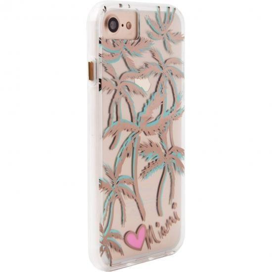 iPhone SE(第3世代/第2世代)/8/7/6s/6 対応 ケース Naked Tough City Print Miami Palm Print マイアミ パーム 耐衝撃 クリアケース | Case-Mate | 02