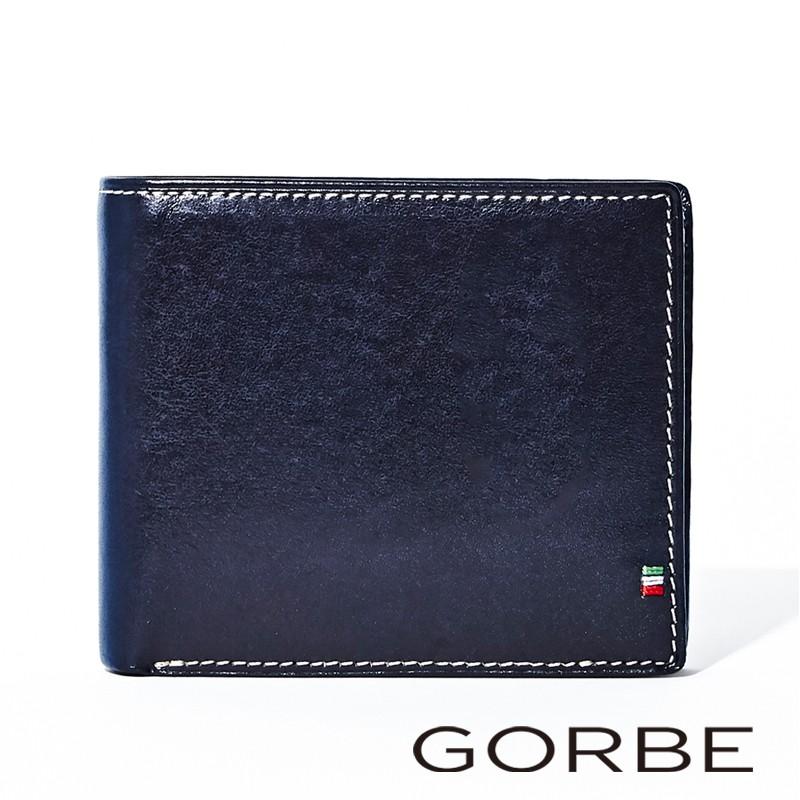 ゴルベ　財布 GORBE イタリアンレザースマート二つ折り財布 ◇名入れ対象