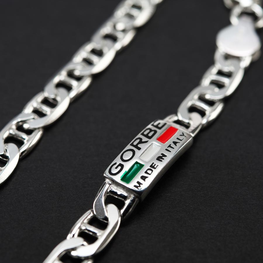 ゴルベ GORBE イタリア製シルバーネックレス（マリンチェーン