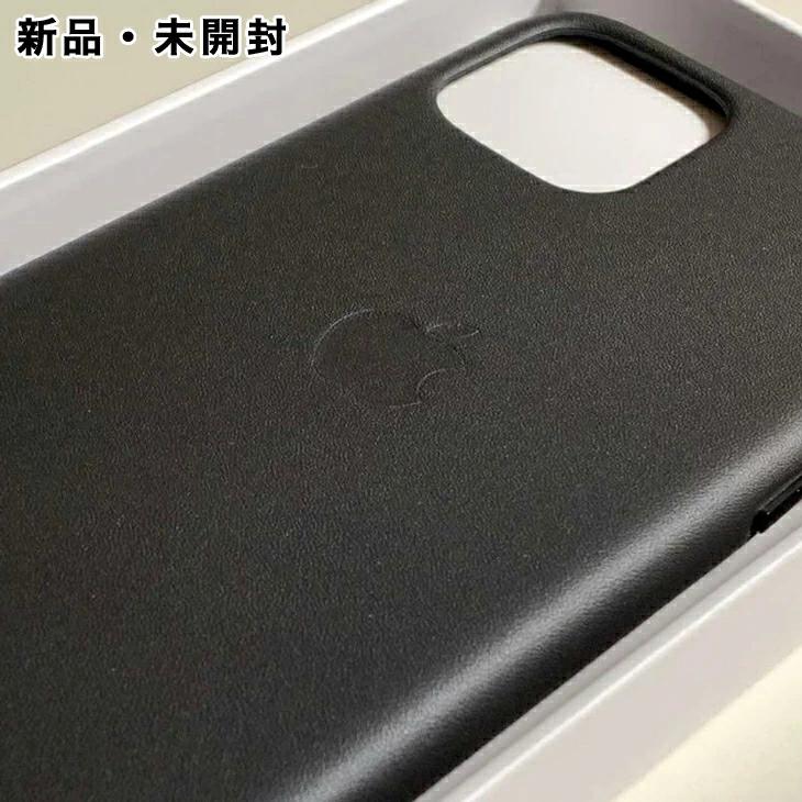 iPhone 11 Pro Apple純正 レザーケース・ブラック 新品 : アスカラ