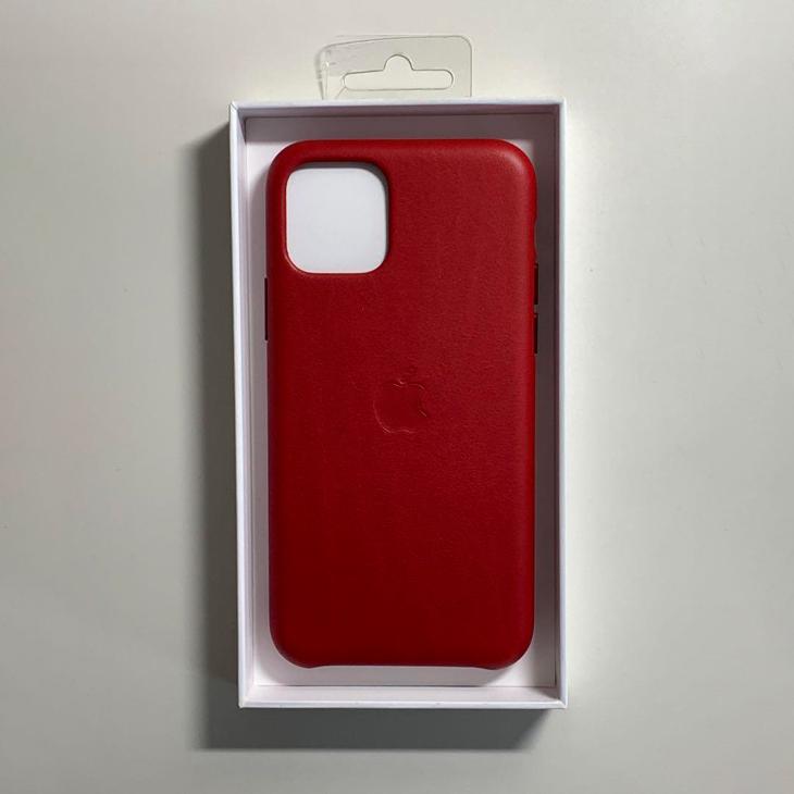 iPhone 11 Pro Apple純正 レザーケース・レッド 新品 : アスカラ Yahoo