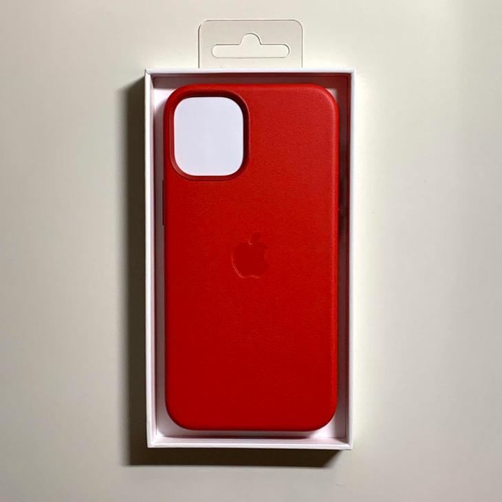 iPhone 12 mini Apple アップル 純正 レザーケース・レッド 新品 iPhone 12 mini Apple アップル 純正 レザーケース・レッド 新品
