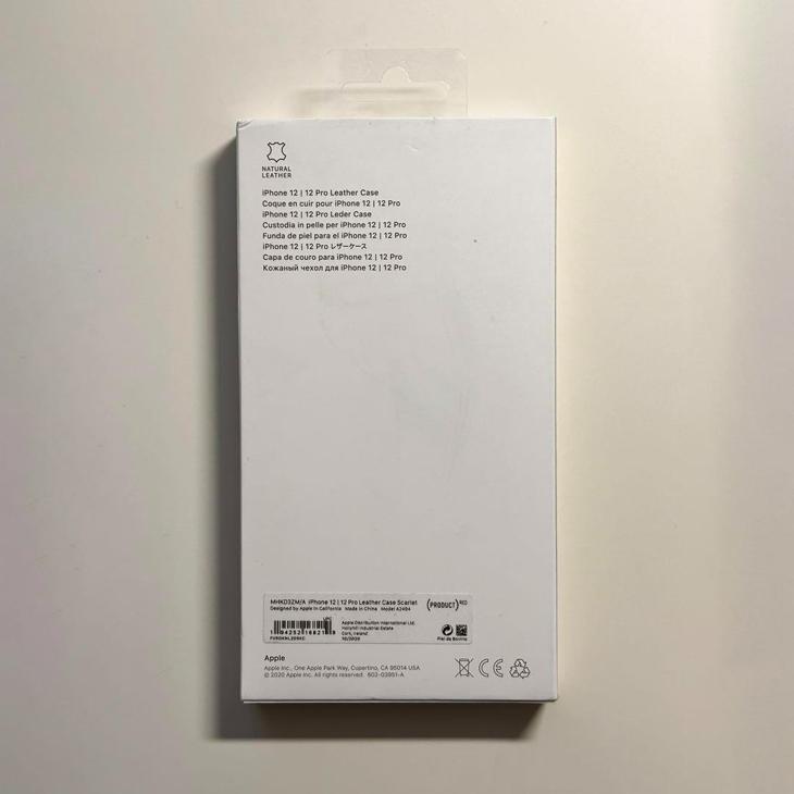 iPhone 12 Apple純正 MagSafe対応 / Pro レザーケース・レッド 新品