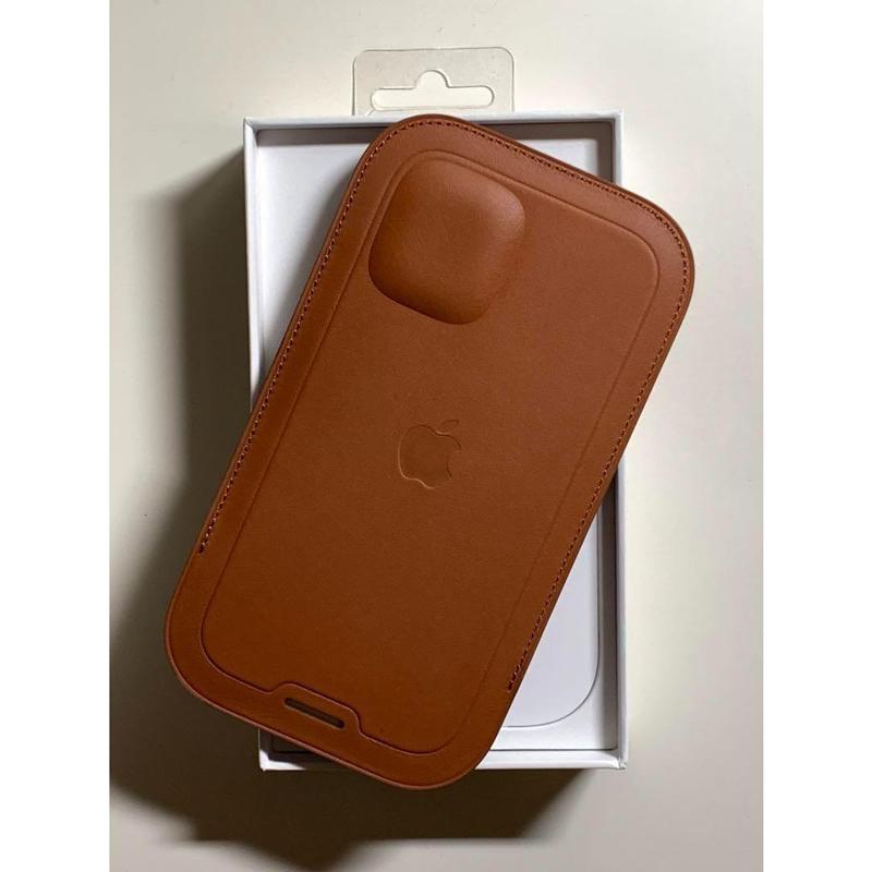 iPhone 12 mini Apple アップル 純正 レザースリーブ・サドル iPhone 12 mini Apple アップル 純正 レザースリーブ・サドル