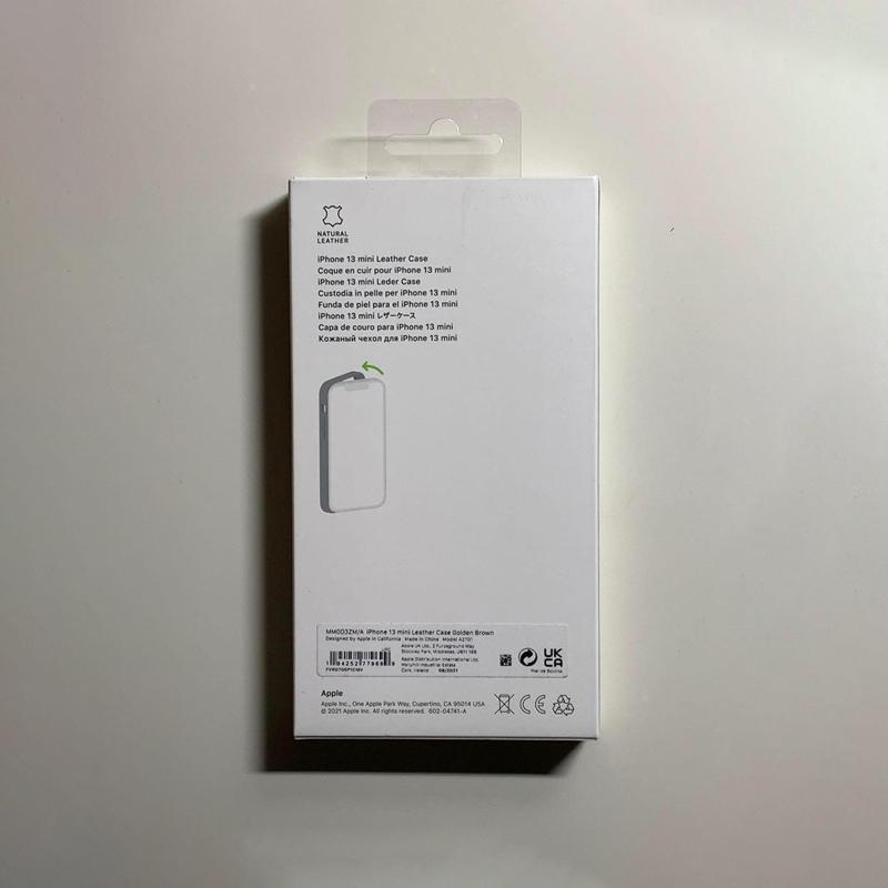 Apple アップル 純正 iPhone 13 mini レザーケース・ゴールデン Apple アップル 純正 iPhone 13 mini レザーケース・ゴールデン