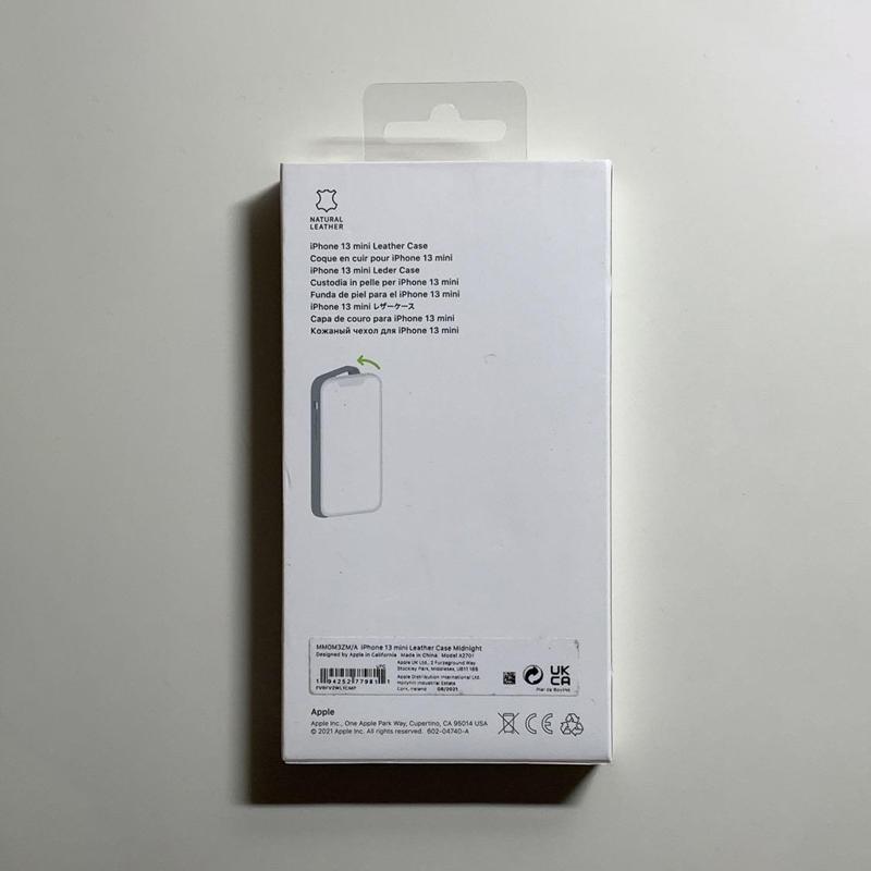 Apple アップル 純正 iPhone 13 mini レザーケース・ミッドナイト 新品｜dyn｜06