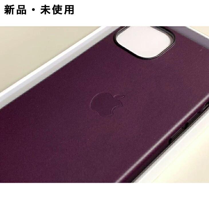 iPhone 13 Apple アップル 純正 レザーケース・ダークチェリー 新品