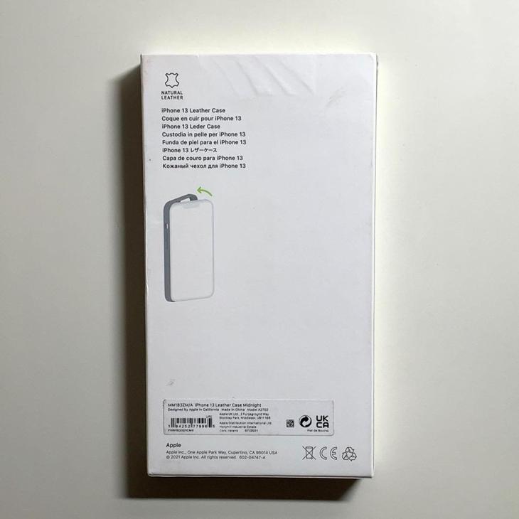 Apple アップル 純正 iPhone 13 レザーケース・ミッドナイト 新品｜dyn｜08
