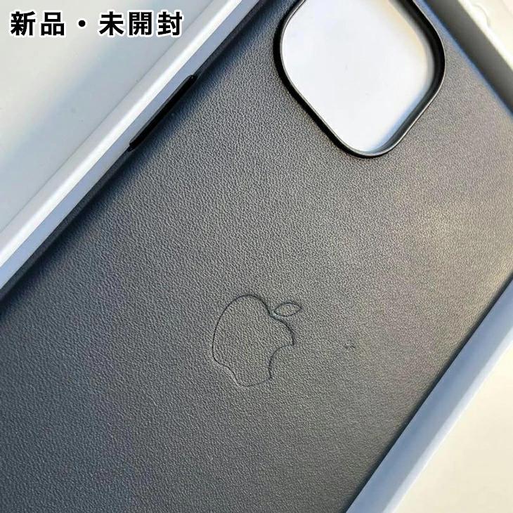 iPhone 13 Apple アップル 純正 レザーケース・ミッドナイト 新品