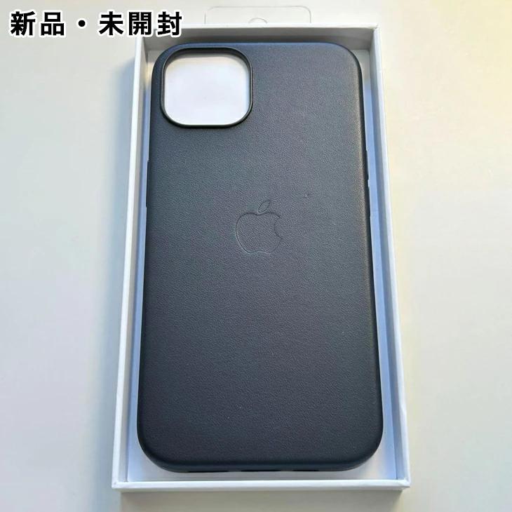 iPhone 13 Apple アップル 純正 レザーケース・ミッドナイト 新品