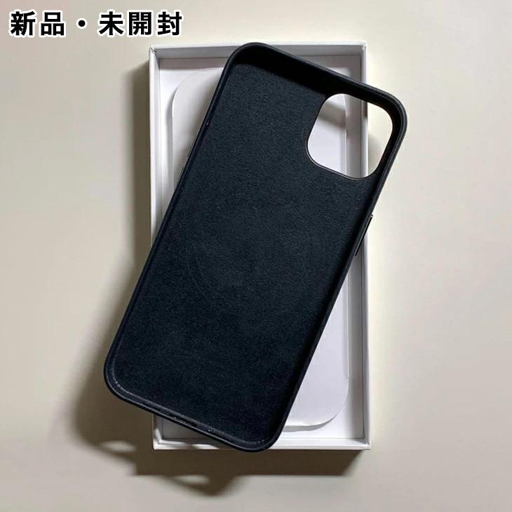 【新品】純正 iPhone 13 レザーケース・ミッドナイト① iPhone 13 Apple アップル 純正 レザーケース・ミッドナイト 新品