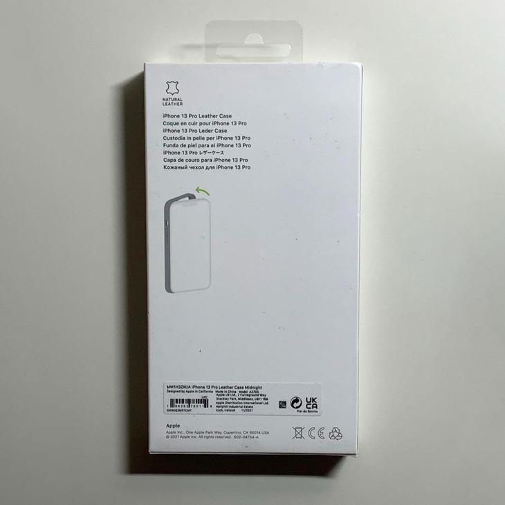 iPhone 13 Pro Apple アップル 純正 レザーケース・ミッドナイト iPhone 13 Pro Apple アップル 純正 レザーケース・ミッドナイト