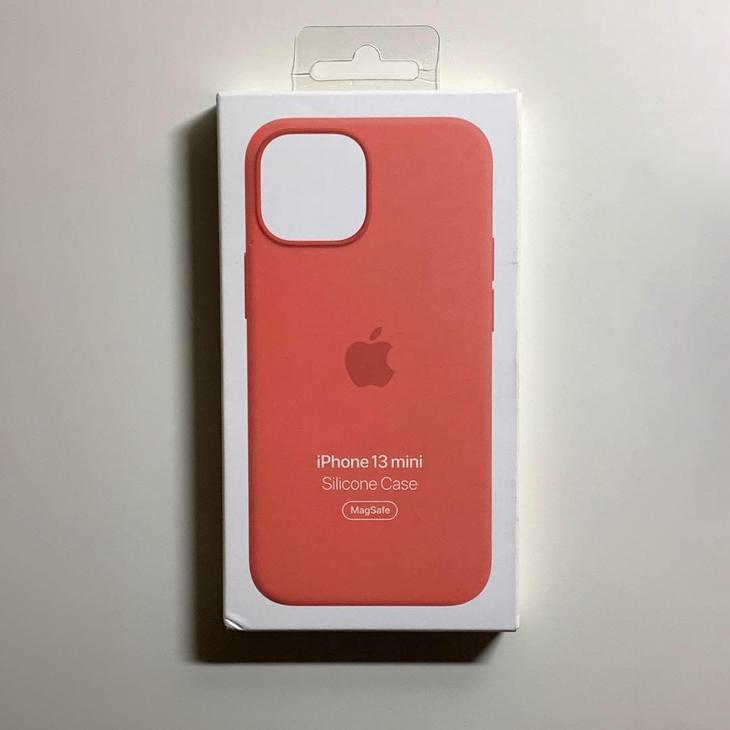 iPhone 13 mini Apple純正 MagSafe対応 シリコンケース・ピンクポメロ