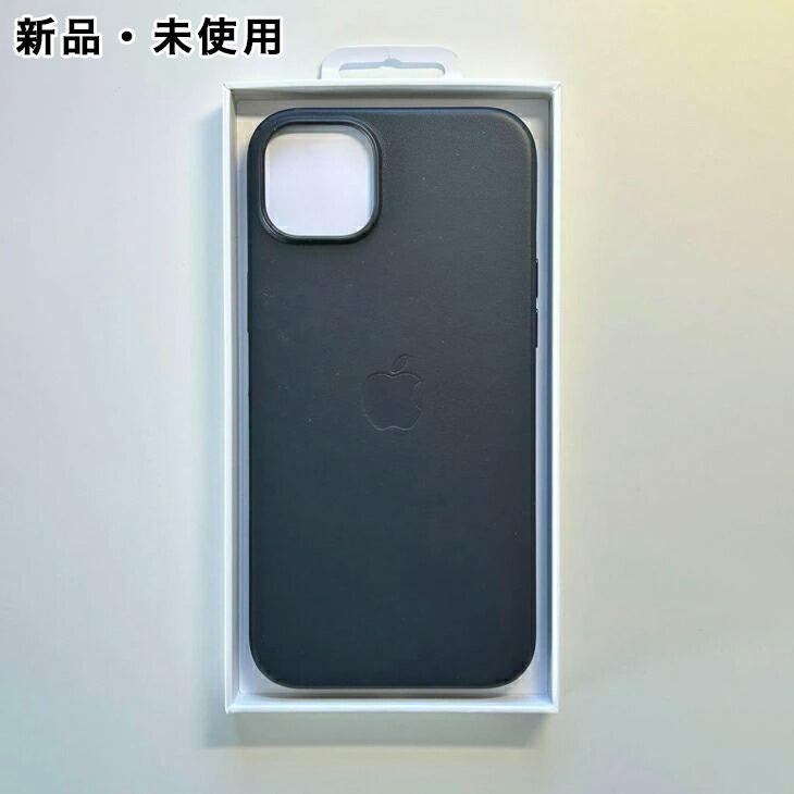 iPhone 14 Plus Apple アップル 純正 レザーケース・ミッドナイト 新品