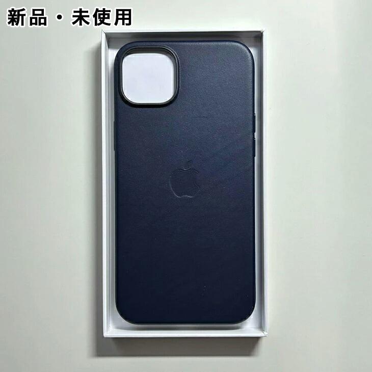 iPhone14plus 純正レザーケース iPhone 14 Plus Apple純正 MagSafe対応 レザーケース・インク 新品