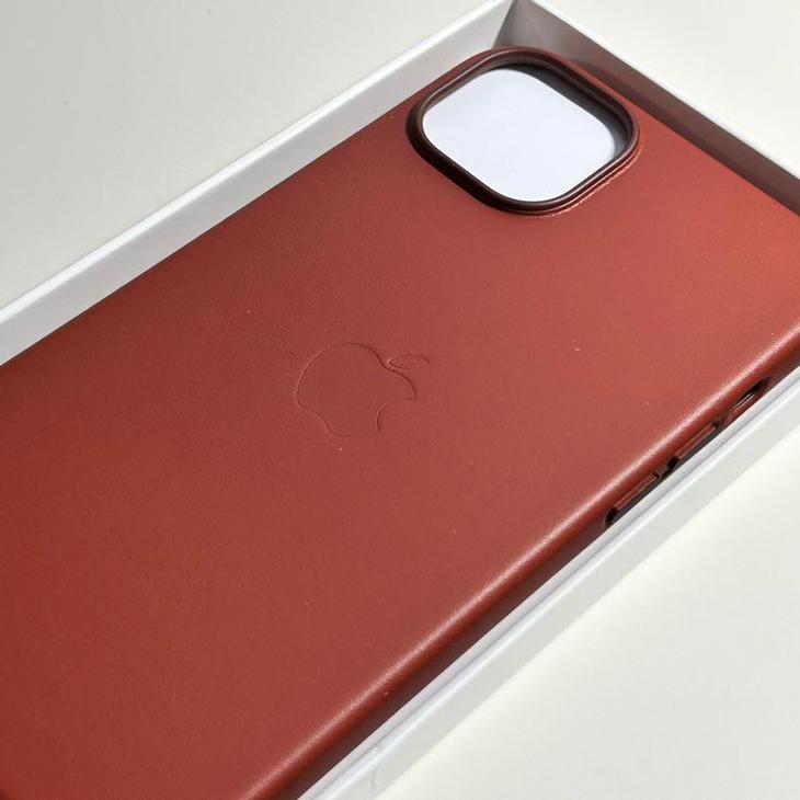 iPhone 14 Plus Apple アップル 純正 レザーケース・アンバー iPhone 14 Plus Apple アップル 純正 レザーケース・アンバー