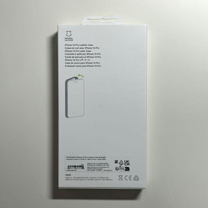 新品未開封 アップル純正 iPhone 14 Pro レザーケース ミッドナイト iPhone 14 Pro Apple アップル 純正 レザーケース・ミッドナイト