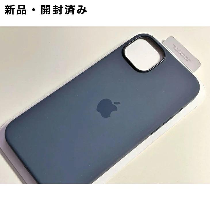 iPhone 15 Plus Apple純正 MagSafe対応 シリコンケース・ストーム