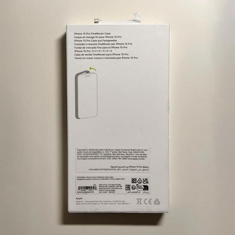 Apple アップル 純正 iPhone 15 Pro ファインウーブンケース・トーブ 新品｜dyn｜06