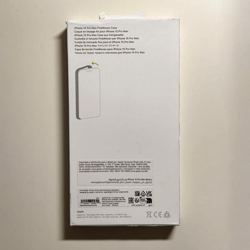 Apple アップル 純正 iPhone 15 Pro Max ファインウーブンケース・ブラック 新品｜dyn｜06