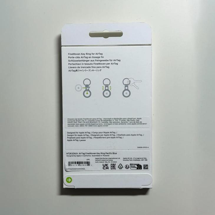 Apple アップル 純正 AirTag ファインウーブンキーリング