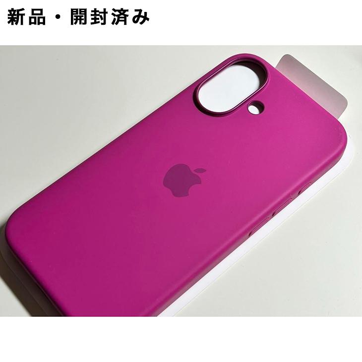 Apple 純正シリコンケース iPhone16promax フューシャ iPhone Apple純正 MagSafe対応 16 シリコンケース・フクシア 新品