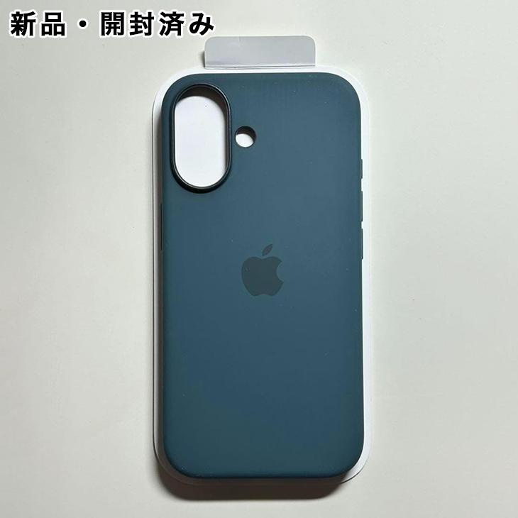 MagSafe対応iPhone 16シリコーンケース – レイクグリーン iPhone Apple純正 MagSafe対応 16 Pro Max シリコンケース・レイク