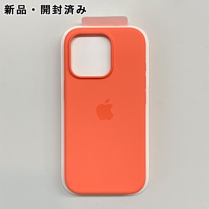 iPhone16Pro 純正シリコーンケースオレンジ iPhone Apple純正 MagSafe対応 16 Pro シリコンケース・タンジェリン
