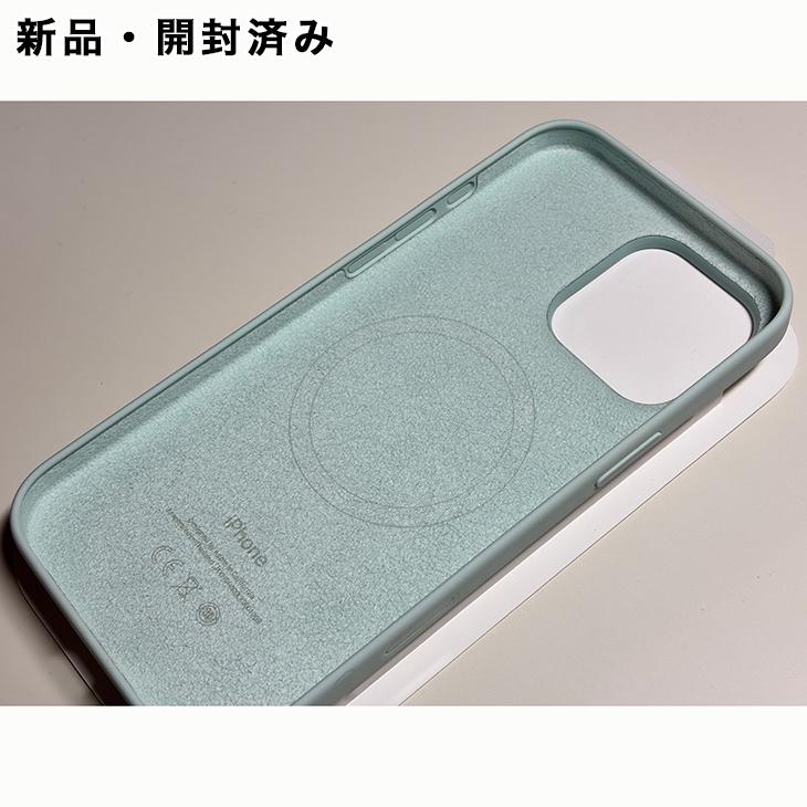 iPhone Apple純正 MagSafe対応 16 Pro Max シリコンケース・アクア