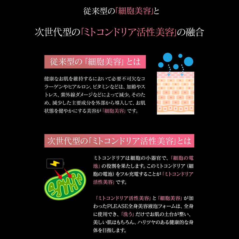 洗顔 泡洗顔 全身美容液泡フォーム 頭皮ケア PLEASE