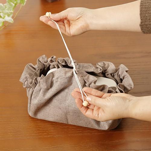 お弁当　お弁当袋　ランチマット　丸形　丸型　お弁当袋になっちゃう！！ランチクロス☆　シャンブレイ　М　お弁当グッズ |  | 15