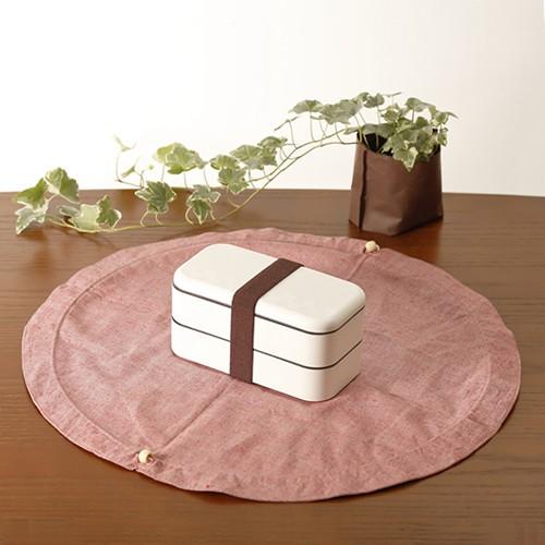 お弁当　お弁当袋　ランチマット　丸形　丸型　お弁当袋になっちゃう！！ランチクロス☆　シャンブレイ　М　お弁当グッズ |  | 05