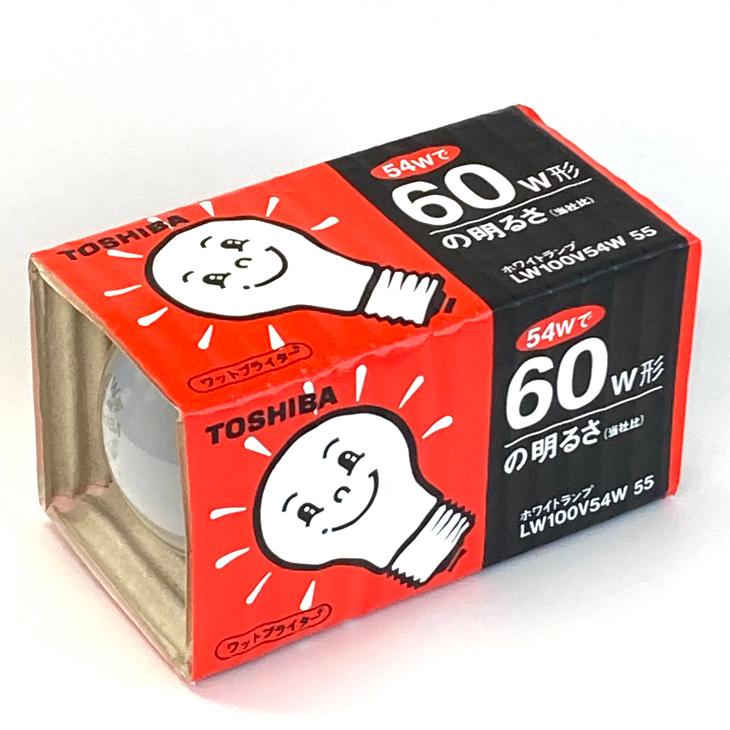 TOSHIBA シリカ電球 100V 60W形 E26口金 LW100V54W55 東芝 TOSHIBA シリカ電球 100V 60W形 E26口金 LW100V54W55 東芝
