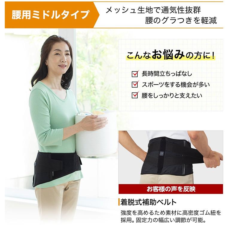 Phiten（ファイテン） サポーター メタックス 腰用 ミドルタイプ 通気