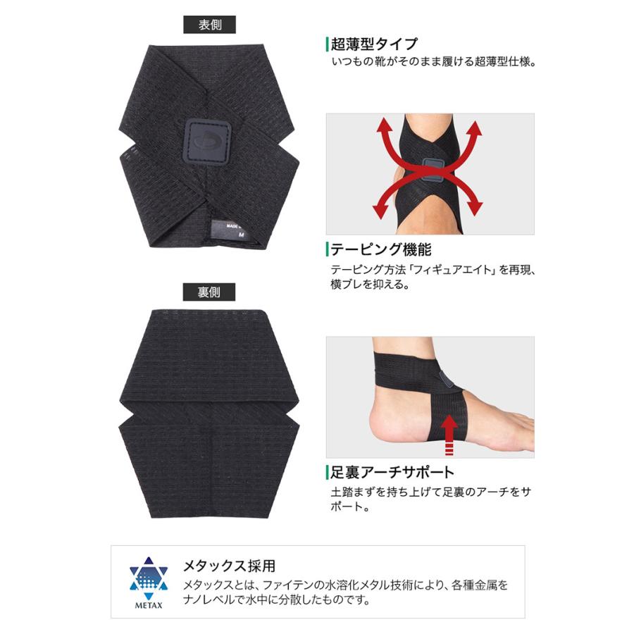 Phiten（ファイテン） サポーター メタックス 足首用 ソフトタイプ
