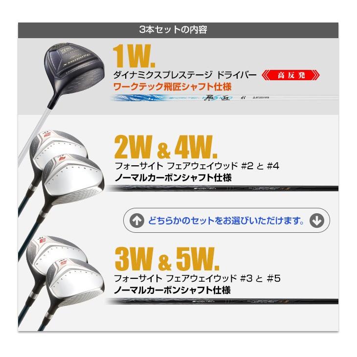 DYNAGOLF ゴルフ クラブ メンズ 3本セット 高反発ドライバー DYNAGOLF ゴルフ クラブ メンズ 3本セット 高反発ドライバー
