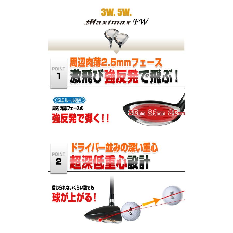 ワークスゴルフ ゴルフ クラブ 3本セット マキシマックスリミテッド2