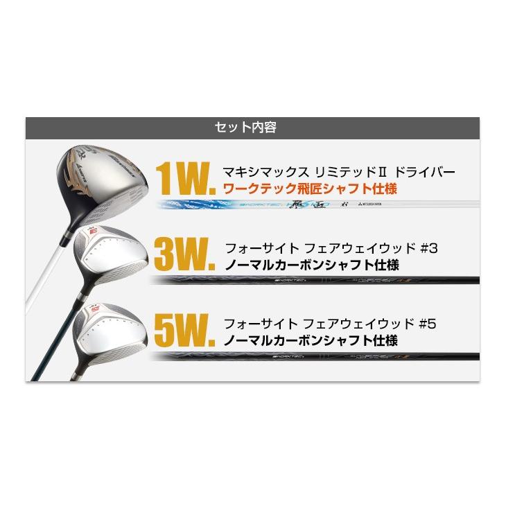ワークスゴルフ ゴルフ クラブ 3本セット マキシマックス ワークスゴルフ ゴルフ クラブ 3本セット マキシマックス