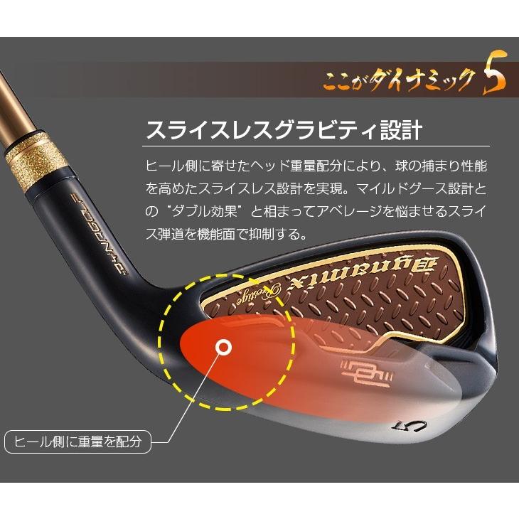 ☆スチール仕様 8本セット☆ 番手以上の爆飛び性能! ダイナミクス アイアン ☆スチール仕様 8本セット☆ 番手以上の爆飛び性能! ダイナミクス