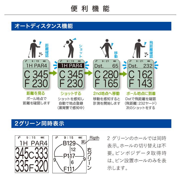 ゴルフ ナビ 腕時計型 イーグルビジョン ウォッチ6 距離測定 高低差 GPSナビ レコーダー 黒 白 サイズ交換用ベルト付属｜dyna-golf｜08