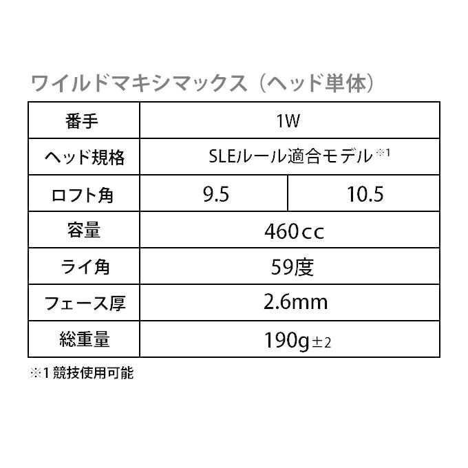ワークスゴルフ ゴルフ パーツ ヘッド 単体 ヘッドのみ ルール適合
