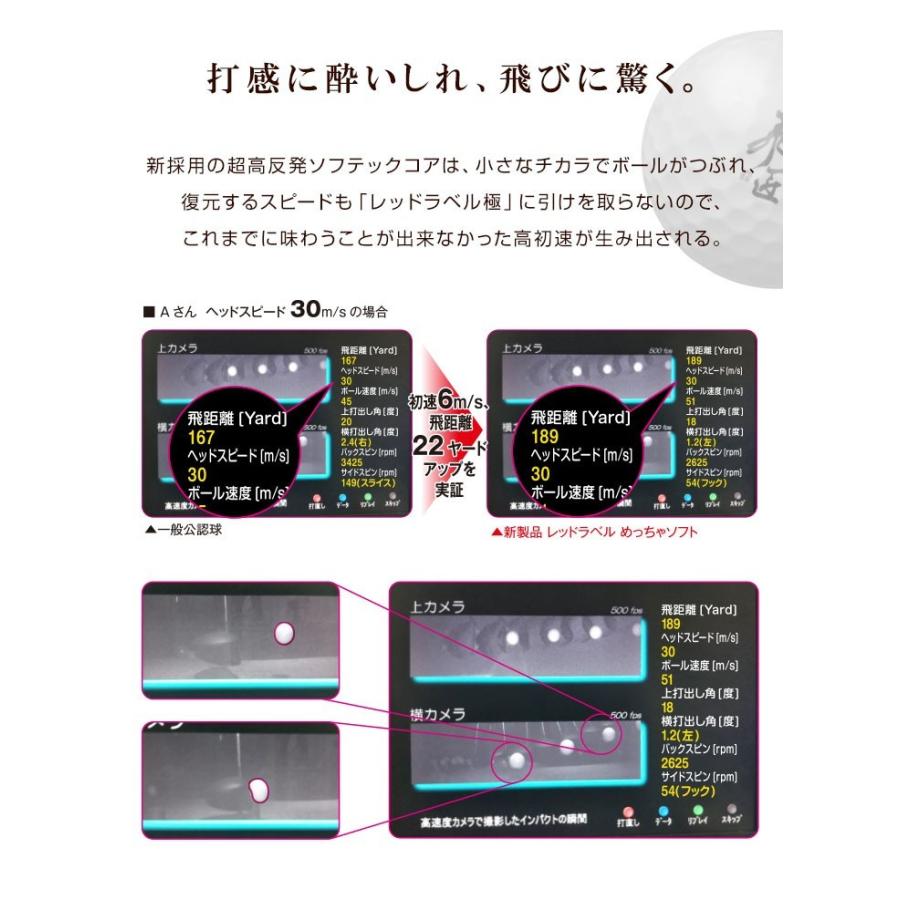 ワークスゴルフ ゴルフボール 3ダースセット 飛匠レッドラベル