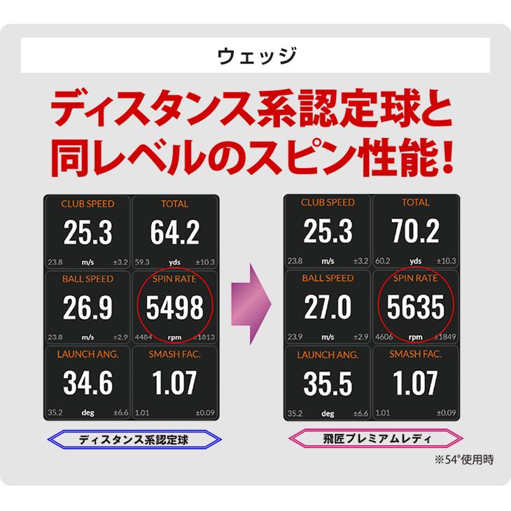 ワークスゴルフ ゴルフボール 1ダース 12球 飛匠プレミアムレディ 2023